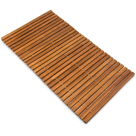 Deuba - Wooden bath mat duckboard shower mats Acacia/Eucalyptus Stick