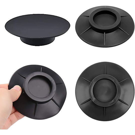 Set of 4 rubber vibration dampers - Non-slip - Antivibration - Protective silicone mat - Anti-vibration - Anti-shock mat - Anti-vibration mat for