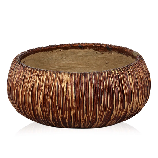 Satanta Brown 15Cm Resin Table Vase