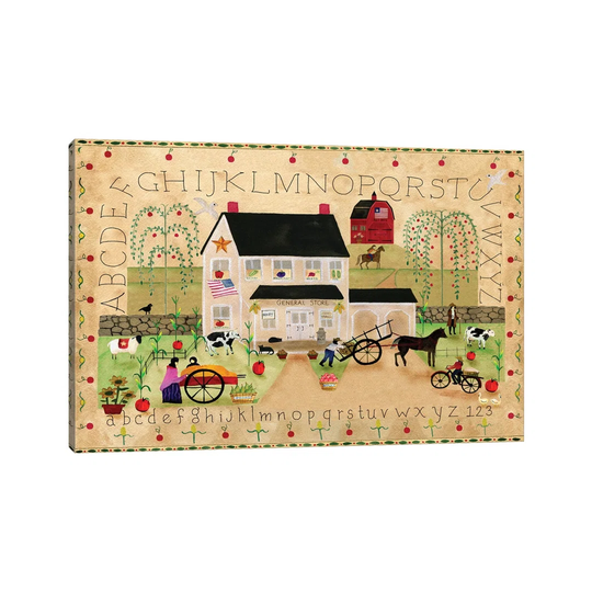 American General Store Sampler by Cheryl Bartley - Painting on Canvas