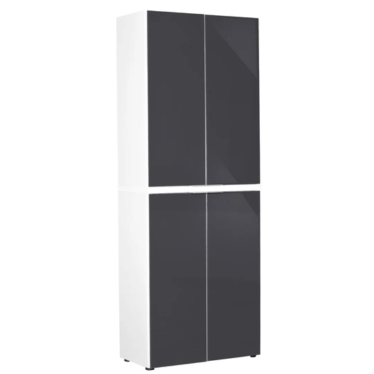 Wardsboro 4 Door 6 Shelf Storage Cabinet
