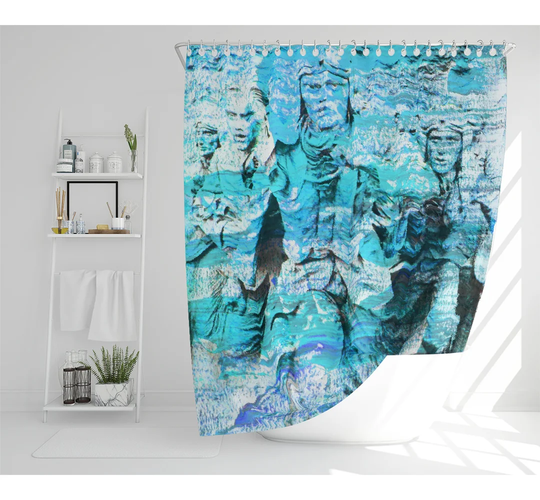BATTLE OF BRITAIN MEN MARCHING Designer Shower Curtain