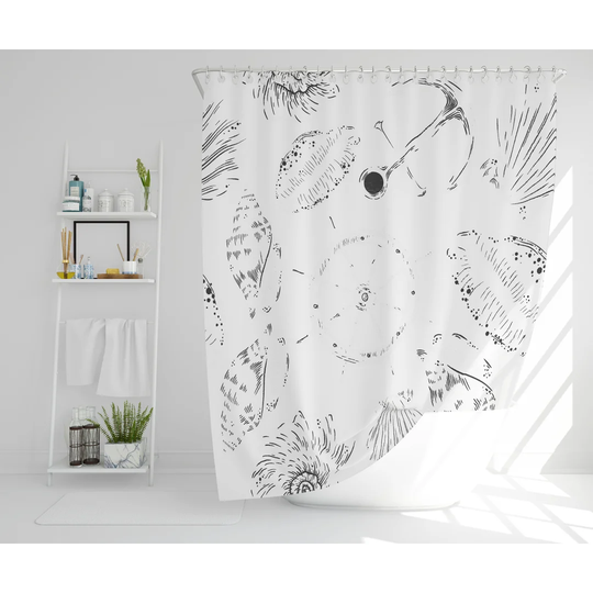 Claudia Polyester Shower Curtain Set