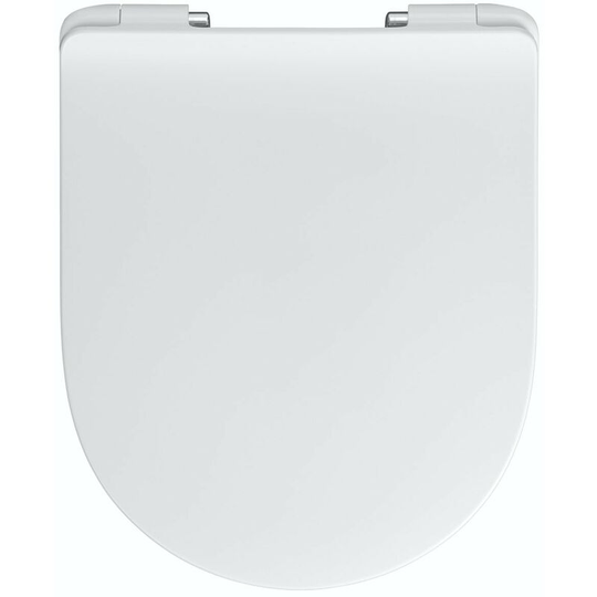 Slim design thermoset soft close seat with quick release function - White - Mode
