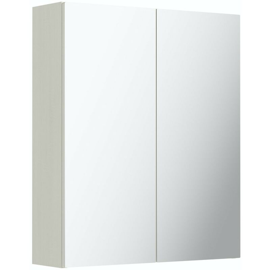 Newbury white mirror cabinet 720 x 600mm - White - Reeves