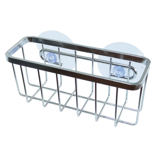 Sponge holder - sponge range for sponges and metal sponges - stainless steel - silver