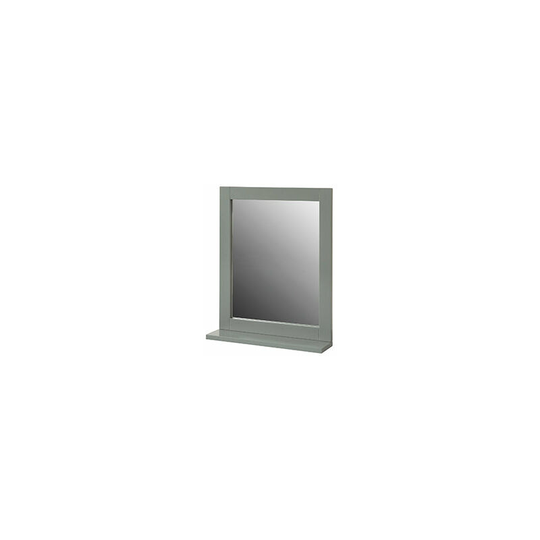 Wall Mounted Bathroom Mirror with Storage Shelf, Bathroom Wall Mirror,FRG129-SG - Sobuy
