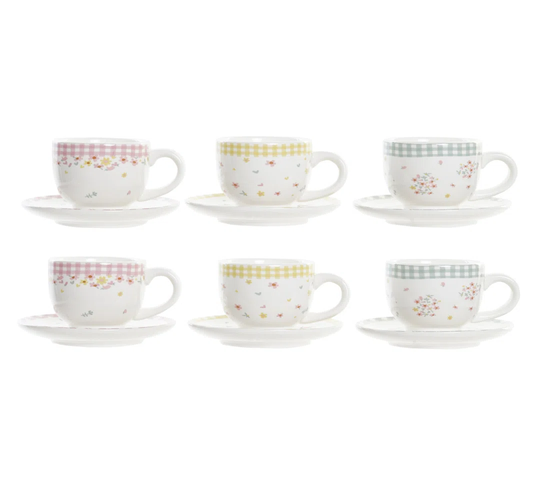 Sitton 6 Piece Coffee Cup & Saucer Set