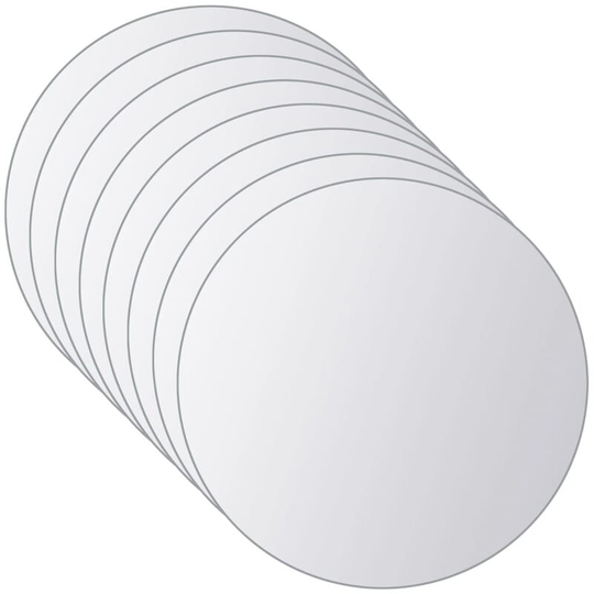 16 pcs Mirror Tiles Round Glass FF3051491_UK - Topdeal