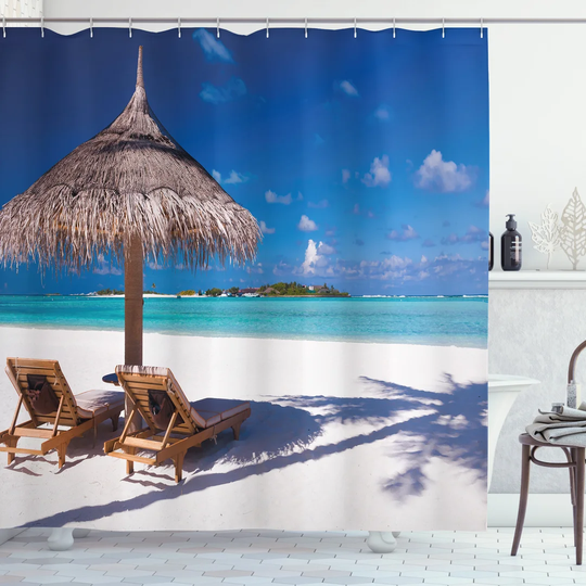 Binca 13 Piece Polyester Shower Curtain Set