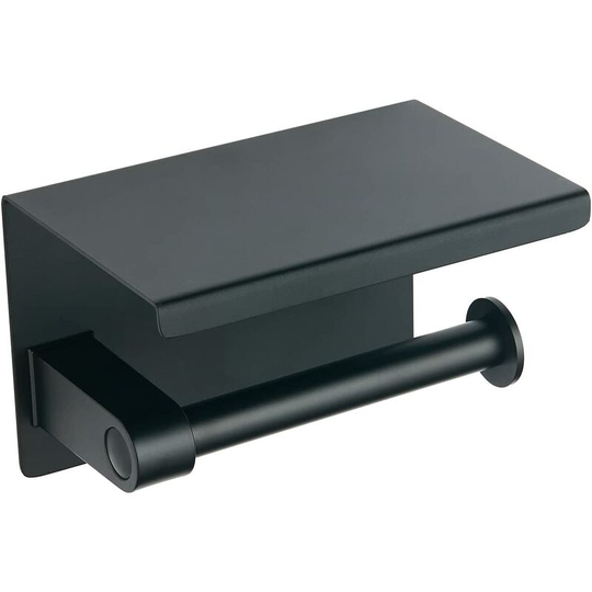 304 Stainless Steel Toilet Roll Holder for Hotel Decoration (Matte Black)