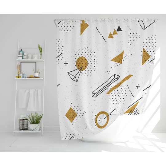 Leeroy Polyester Shower Curtain Set
