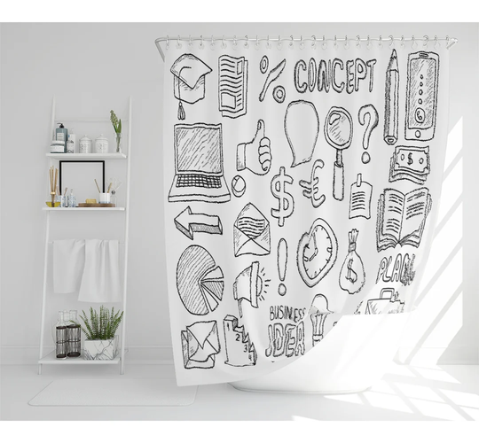 Bulverde Polyester Shower Curtain Set