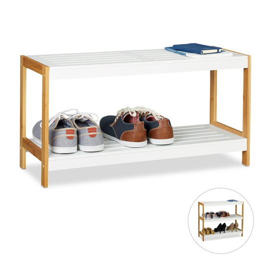 6 Pair Shoe Storage Bench