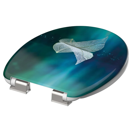 Schütte Toilet Seat with Soft-Close Fallen Leaf
