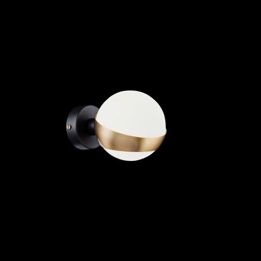 Baileyville 1 - Light Dimmable Black Armed Sconce