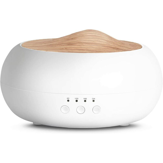 Perlerare - Essential Oil Diffuser, 250ml Ultrasonic Electric Essential Oil Diffuser, Air Humidifier with Warm Light Auto Shut Off