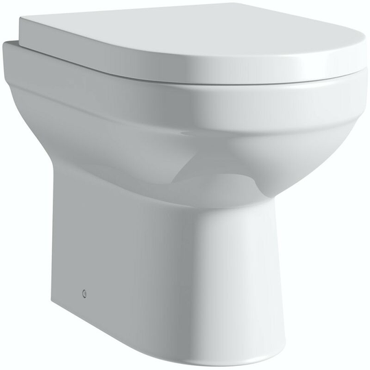 Balance back to wall toilet with soft close seat - White - Orchard