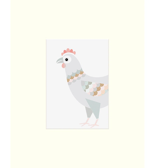 'Chicken' - Painting Print on Paper
