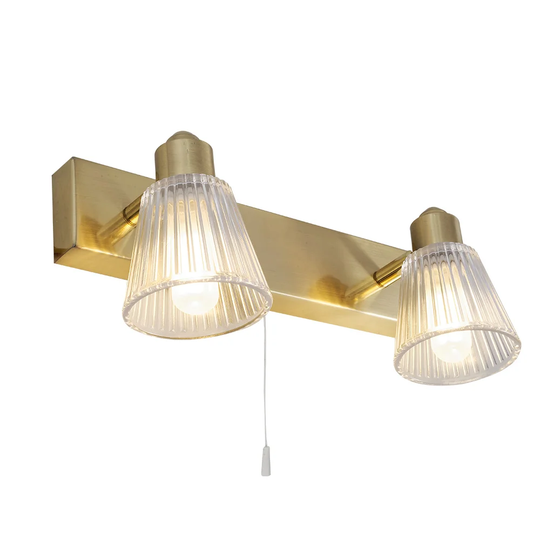 Sagaponack 2-Light Satin Brass Vanity Light