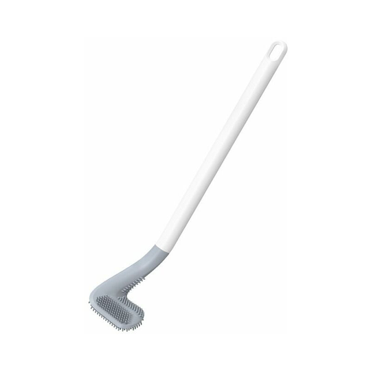 Golf Silicone Toilet Brush Long Handle Wall Cleaning Toilet Brush,41cm (White)