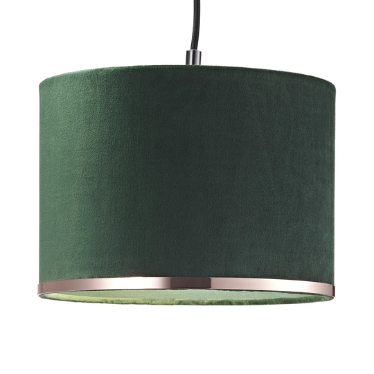 25cm Velvet Drum Lamp Shade