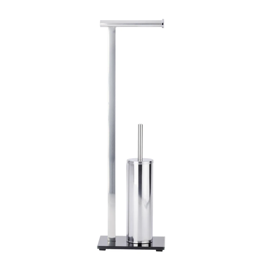 Asherton Free-Standing Toilet Roll and Brush Holder