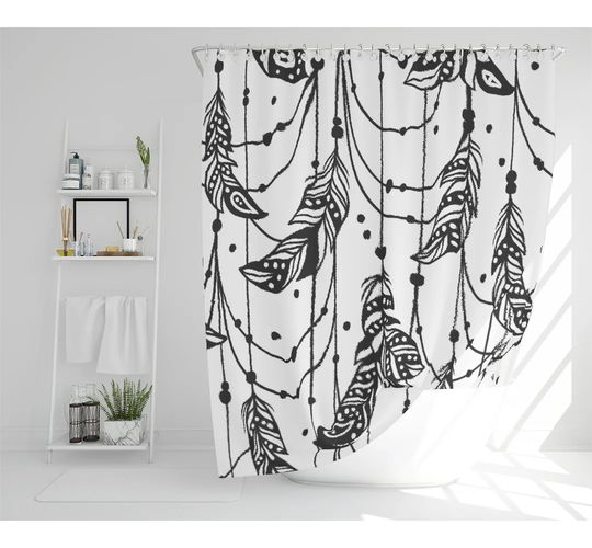 BulgerHills Polyester Shower Curtain Set