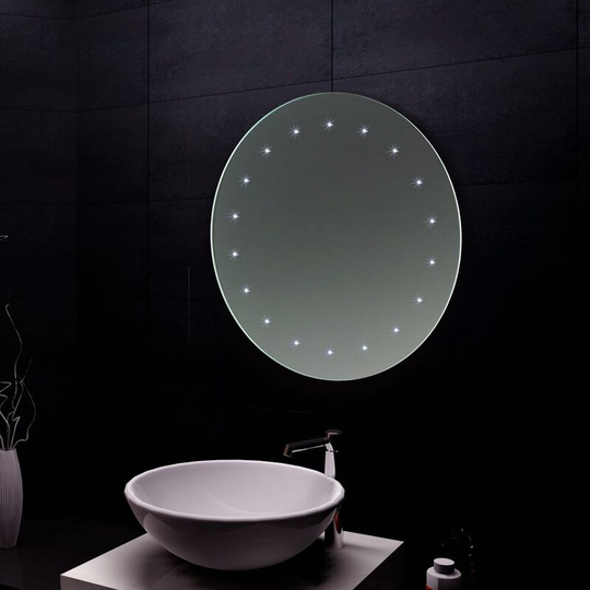 Reflection Bathroom Mirror 500mm Diameter led Illuminated - Verona