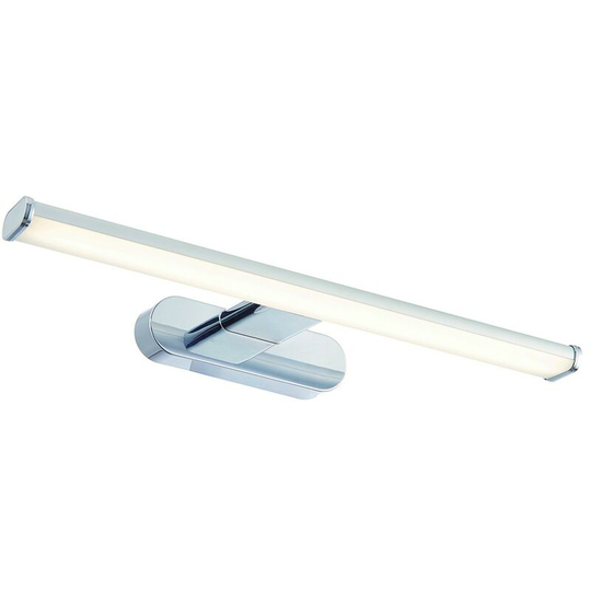 22saxby - Wall light for bathroom mirror Moda Plastic Chrome effect, frosted polypropylene 1 bulb 4.2cm
