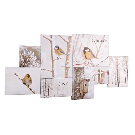 Snow 8 Piece Wrapped Canvas Photograph Print Set on Canvas