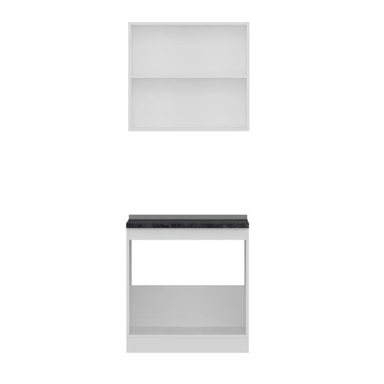 Ania 154Cm H x 80Cm W x 58Cm D Kitchen Cabinet