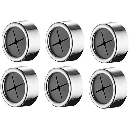 Perlerare - 6 Pack Self Adhesive Towel Bars, Suction Cup Round Towel Rack, Towel Clip, Adhesive Towel Hook