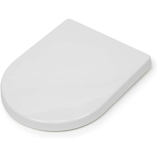 Telese Polyprop Stick n Lock D-Shape Seat White - Croydex