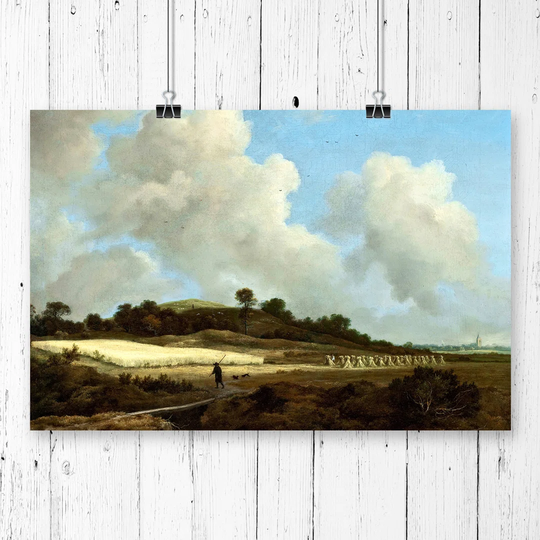 'View of Grainfields' by Jacob Ruisdael Graphic art
