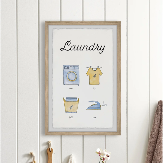 Wash Dry Fold Iron - Picture Frame Painting