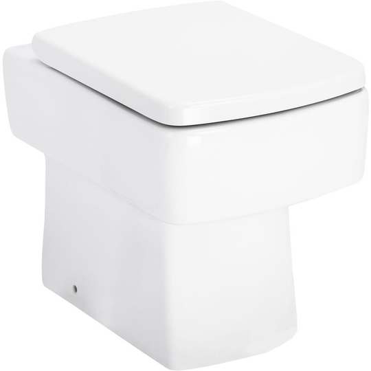 Paulo Back To Wall Toilet Pan with Soft Close Toilet Seat