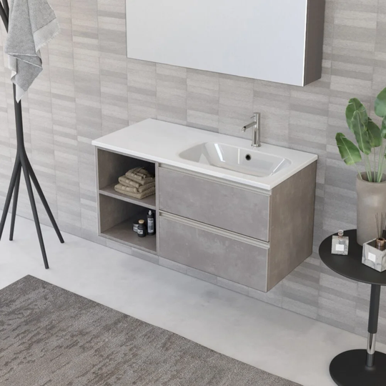 Abiah 1000mm Wall Hung Single Vanity Unit