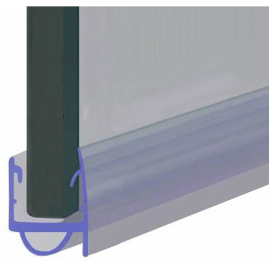 Shower Seal for Screens, Doors or Panels | Fits 8, 9 or 10mm Glass | Seals 4-6mm Gaps | SEAL054 (80cm) - Clear