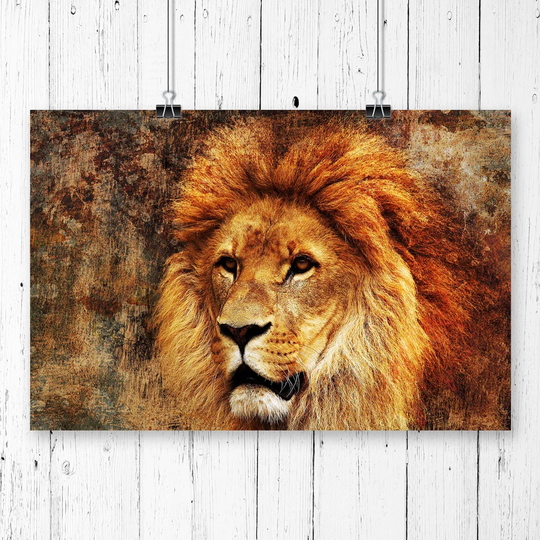 'Lion' Painting Print