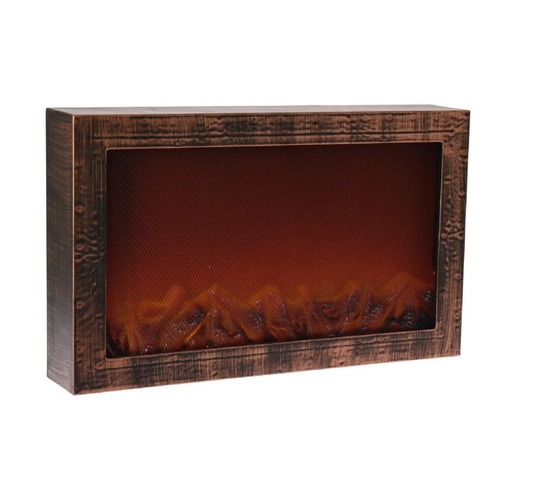 Decorative fireplace with LED electric fireplace