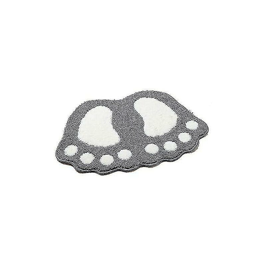 Ilovemilan - Big Feet Bath Toilet Mat Carpet Rug Doormat Absorbent Floor Mat (40x60cm)