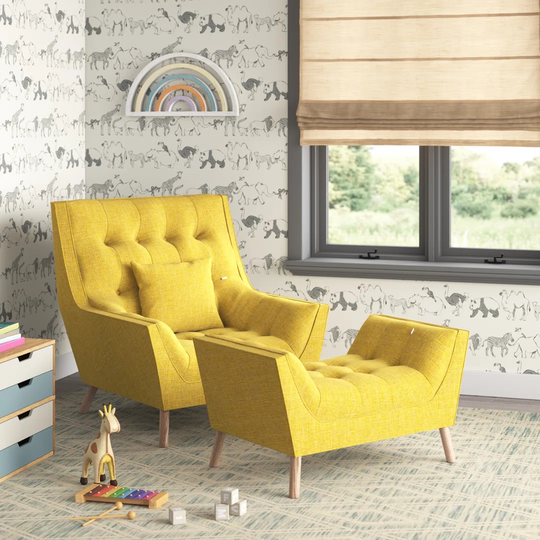 Amee Armchair and Footstool