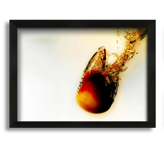 Peach Water Fizz - Picture Frame Graphic Art on Canvas