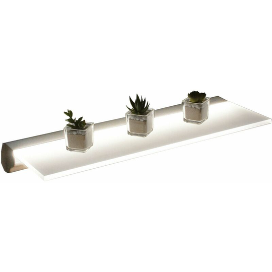 900mm Illuminated led Floating Shelf Opal Bathroom Kitchen Bar Display Wall Unit