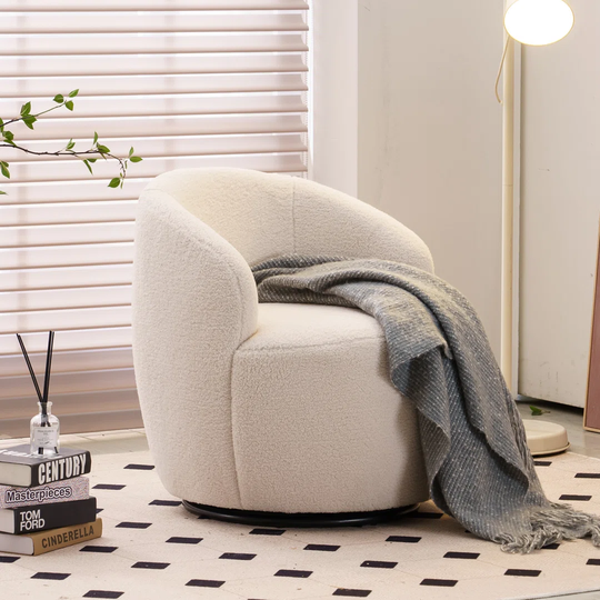 Cetronia Upholstered Swivel Armchair