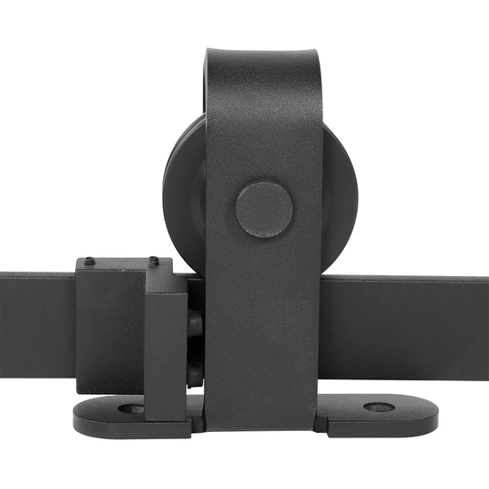 6Ft Single Door Barn Sliding Hardware Steel Slide Rail Antique Track Black Iron,Sliding Door Rail