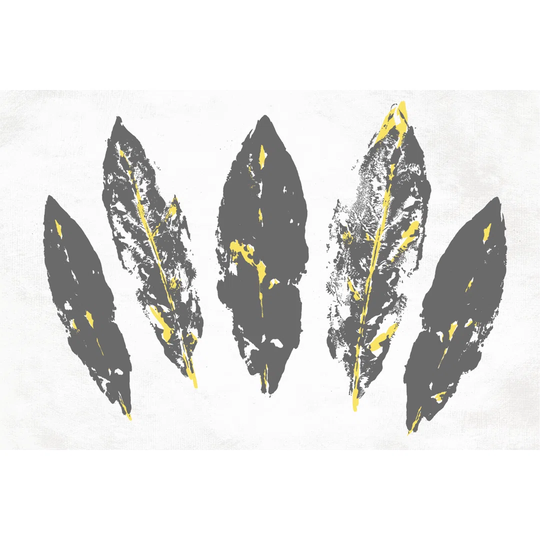 Grey Paint Leaves