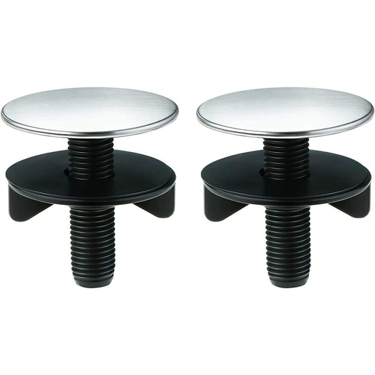 2 Pack Kitchen Sink Hole Cover Stainless Steel Faucet Hole Cover Kitchen Sink Tap Hole Plate Stopper Cover Blanking Metal Plug