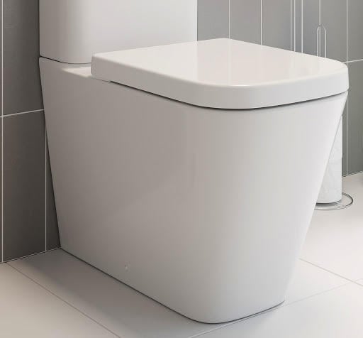 Affine Provence Soft Close Square Toilet Seat - Bottom Fix White